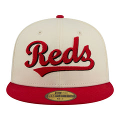Cincinnati Reds New Era Two-Tone Stitch 59FIFTY Fitted Hat | MLB Outlet
