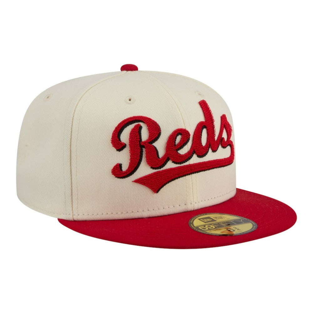 Cincinnati Reds New Era Two-Tone Stitch 59FIFTY Fitted Hat | MLB Outlet