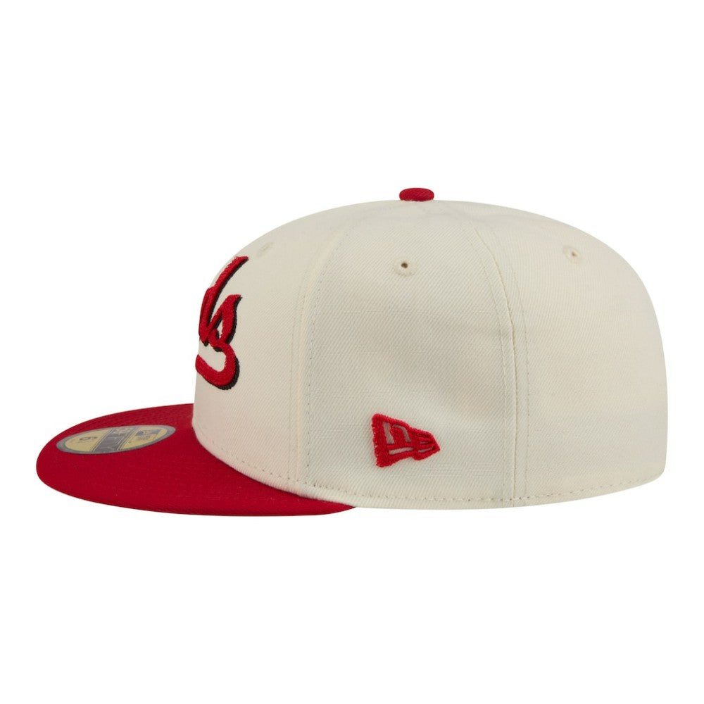Cincinnati Reds New Era Two-Tone Stitch 59FIFTY Fitted Hat | MLB Outlet