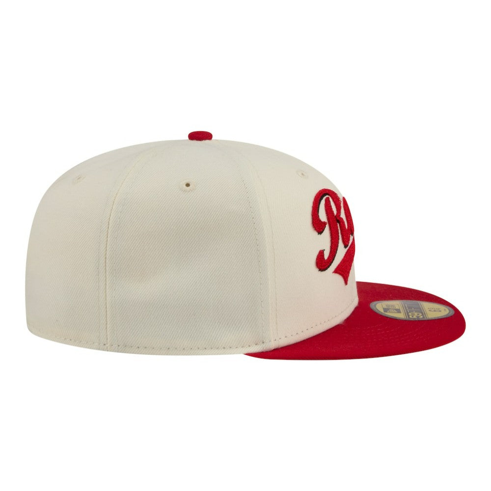 Cincinnati Reds New Era Two-Tone Stitch 59FIFTY Fitted Hat | MLB Outlet