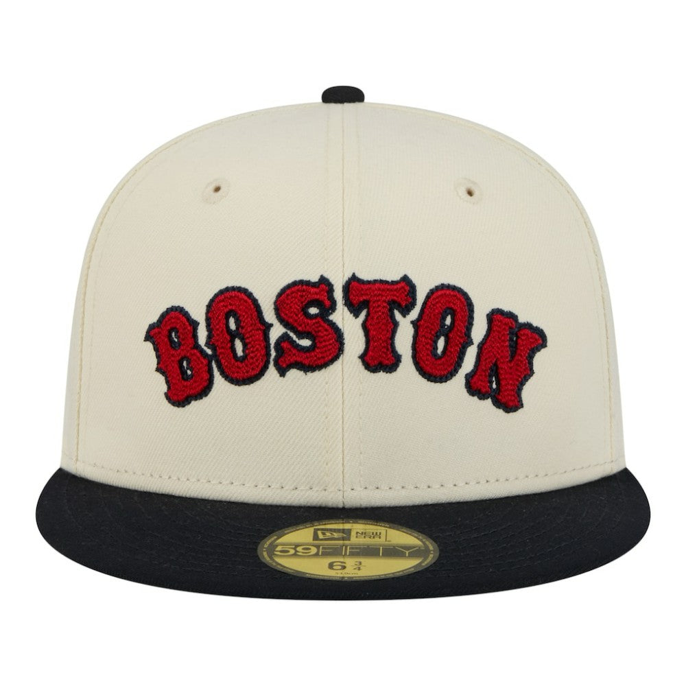 Boston Red Sox New Era Two-Tone Stitch 59FIFTY Fitted Hat | MLB Shop
