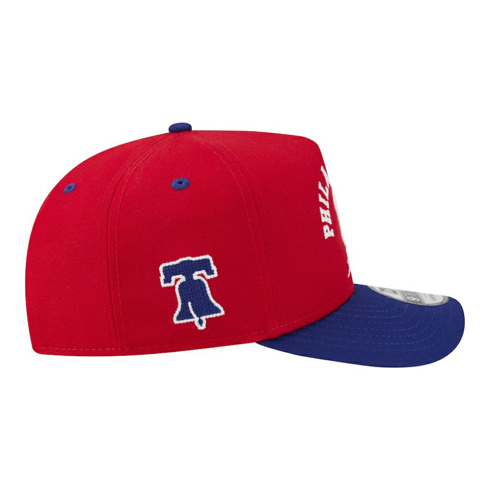 Philadelphia Phillies New Era Arched A-Frame 9FIFTY Adjustable Hat | MLB Outlet