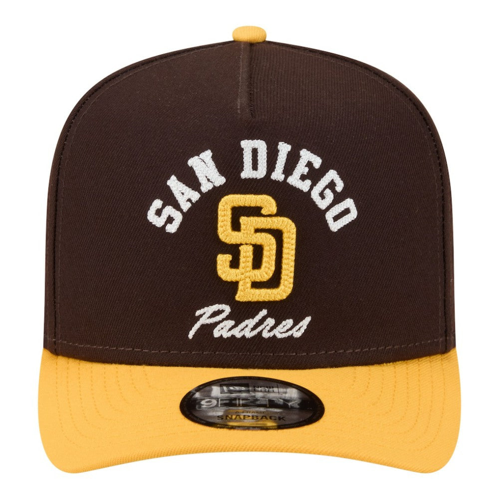 San Diego Padres New Era Arched A-Frame 9FIFTY Adjustable Hat | MLB Shop