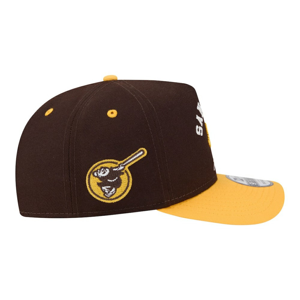 San Diego Padres New Era Arched A-Frame 9FIFTY Adjustable Hat | MLB Shop