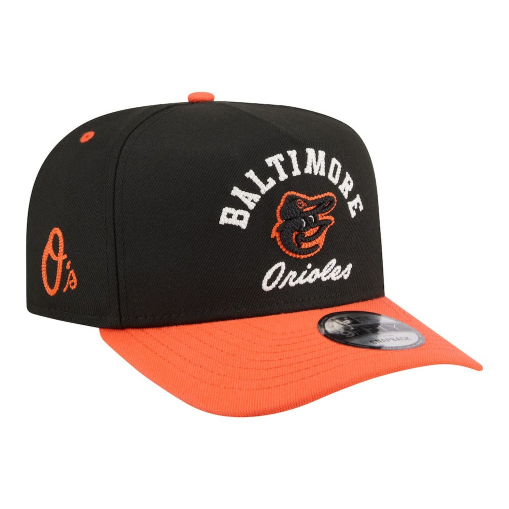 Baltimore Orioles New Era Arched A-Frame 9FIFTY Adjustable Hat | MLB On Sale
