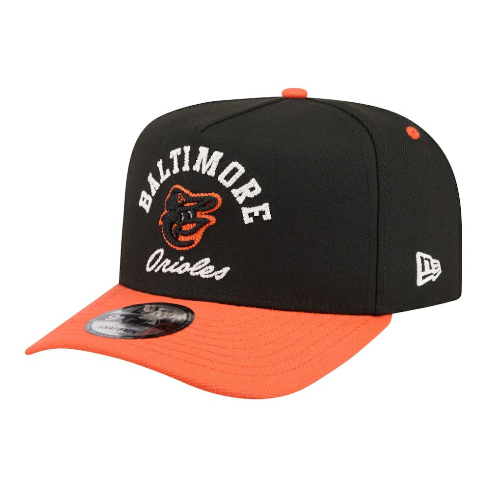 Baltimore Orioles New Era Arched A-Frame 9FIFTY Adjustable Hat | MLB On Sale