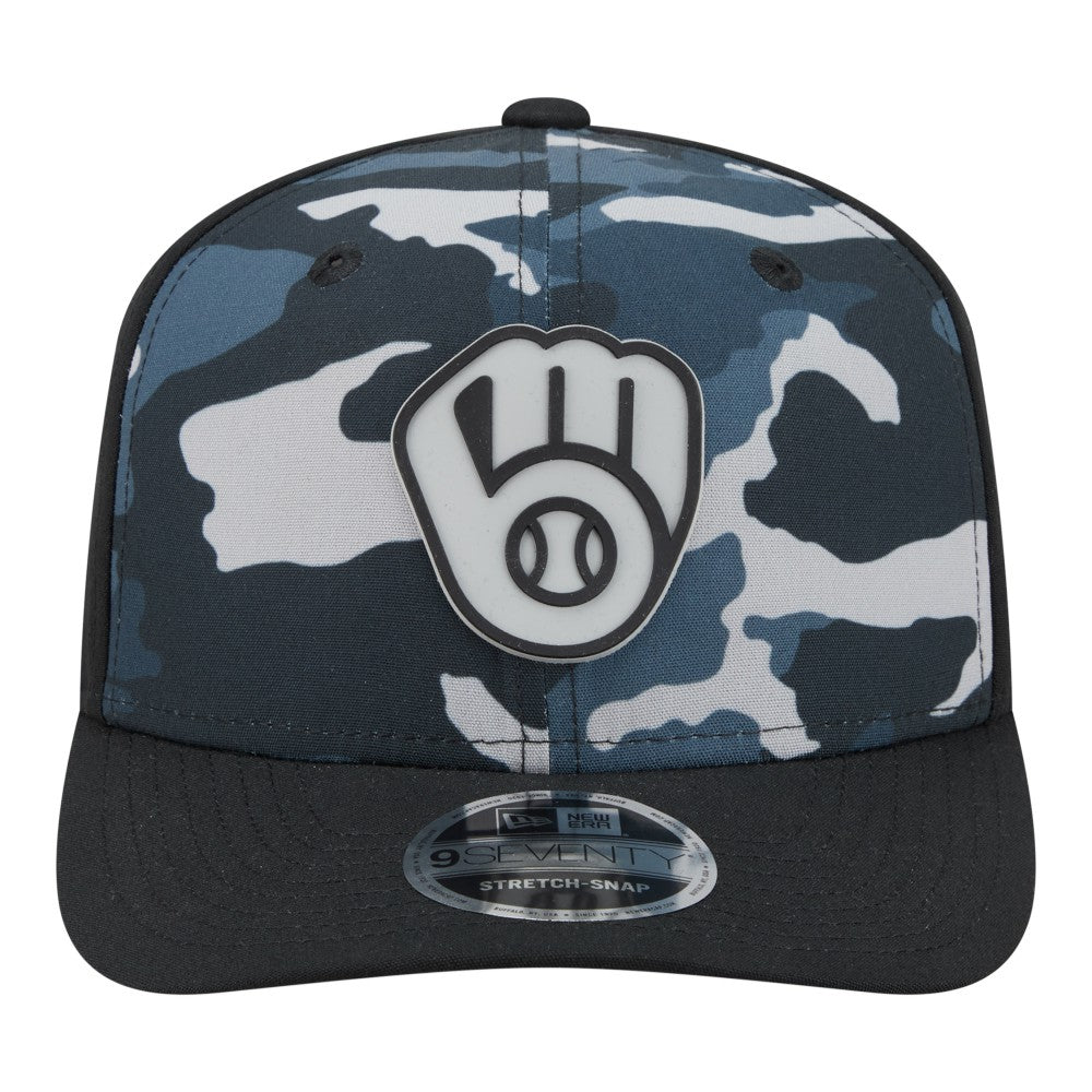 Milwaukee Brewers New Era Tonal Camo 9SEVENTY Stretch-Snap Hat | MLB Shop