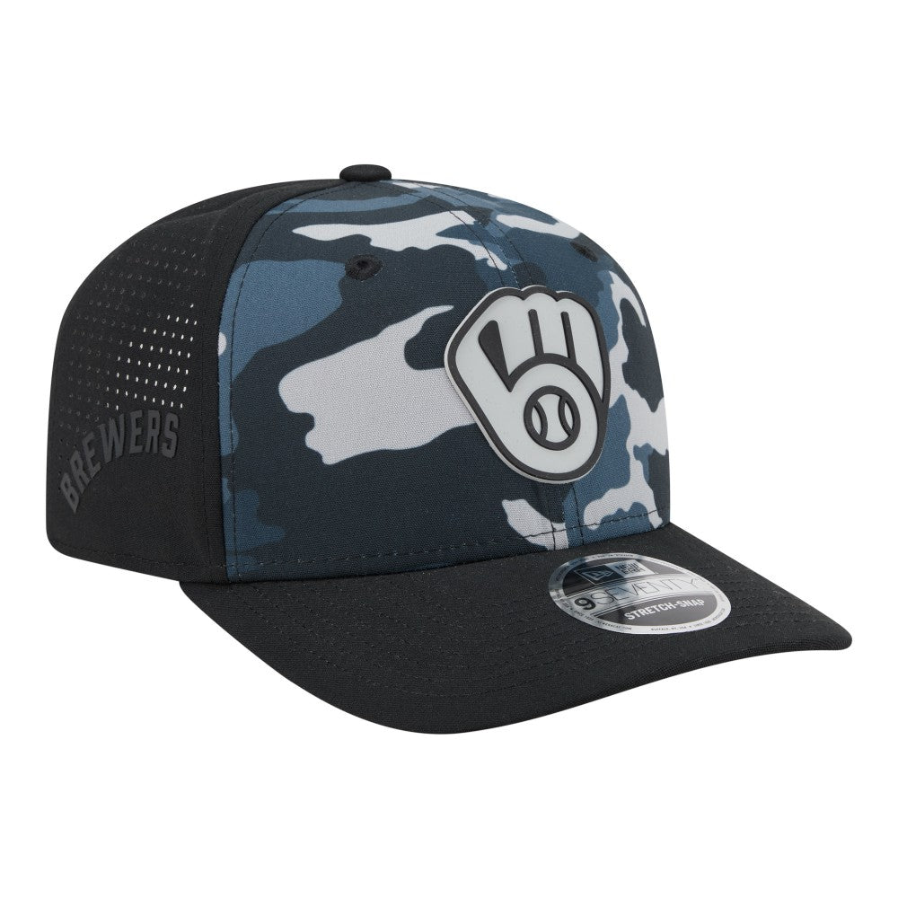 Milwaukee Brewers New Era Tonal Camo 9SEVENTY Stretch-Snap Hat | MLB Shop