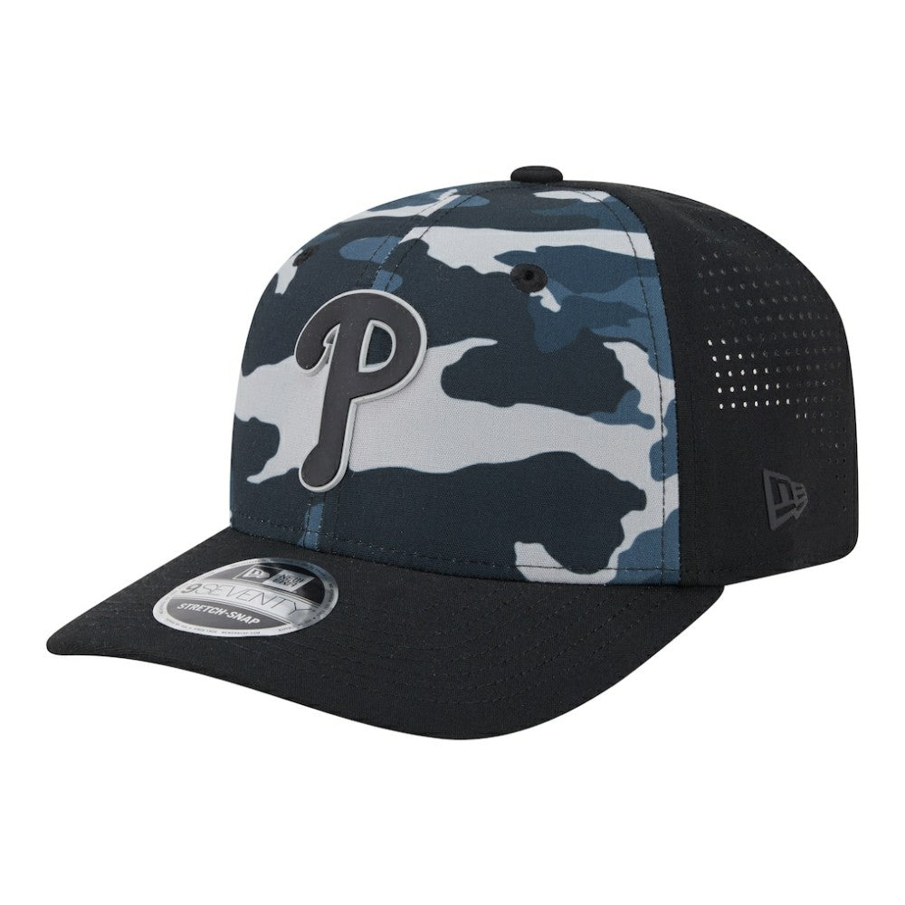 Philadelphia Phillies New Era Tonal Camo 9SEVENTY Stretch-Snap Hat | MLB For sale