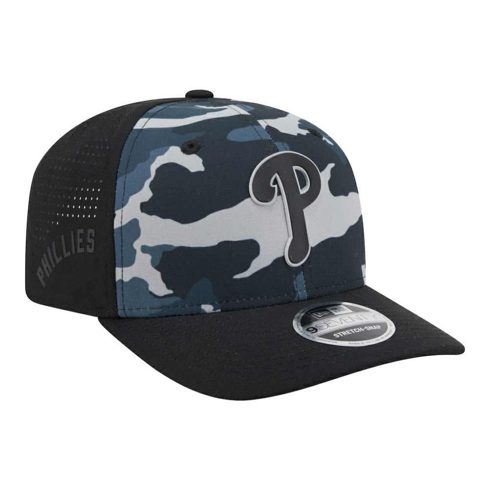 Philadelphia Phillies New Era Tonal Camo 9SEVENTY Stretch-Snap Hat | MLB For sale