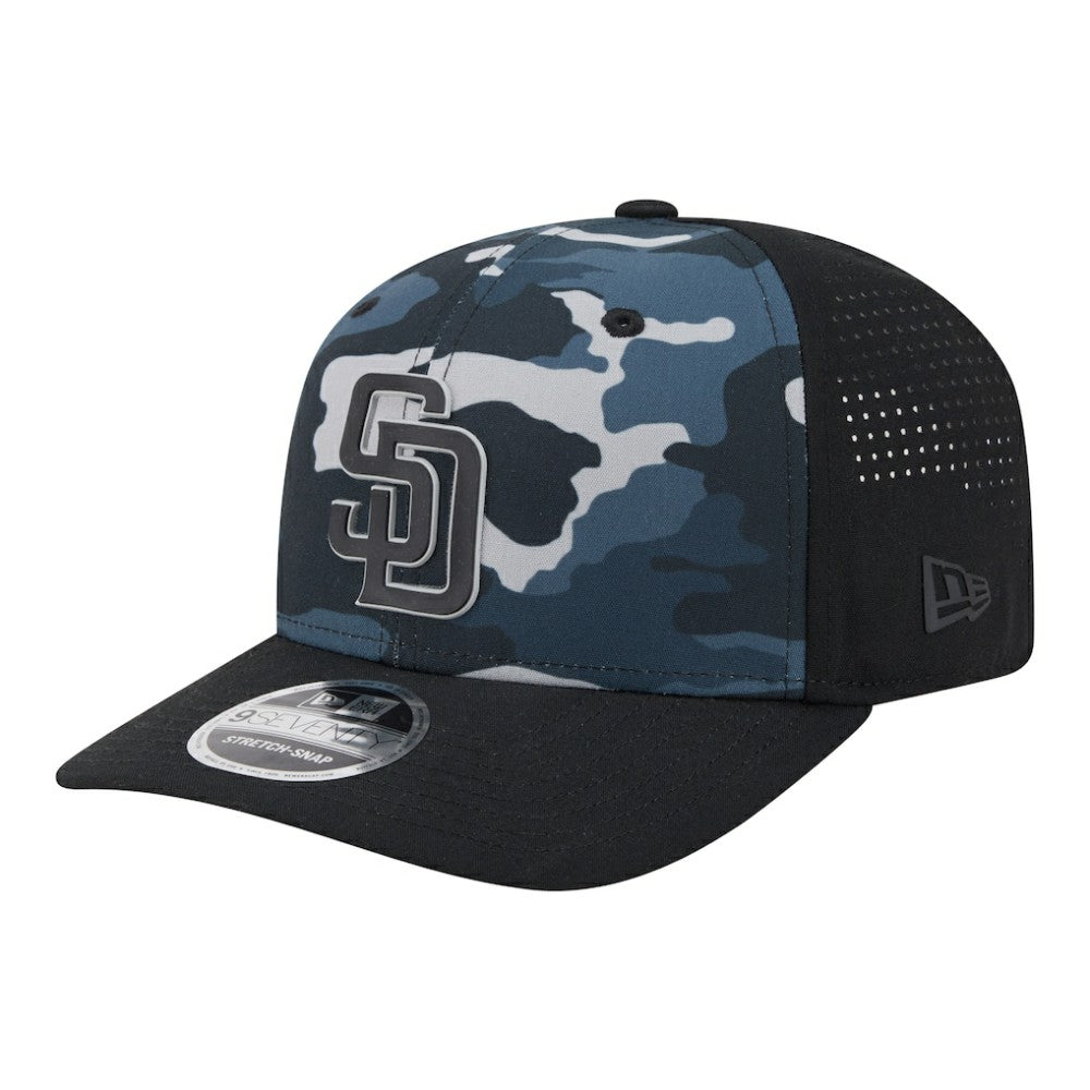 San Diego Padres New Era Tonal Camo 9SEVENTY Stretch-Snap Hat | MLB For sale