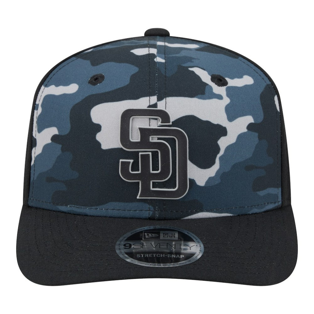 San Diego Padres New Era Tonal Camo 9SEVENTY Stretch-Snap Hat | MLB For sale