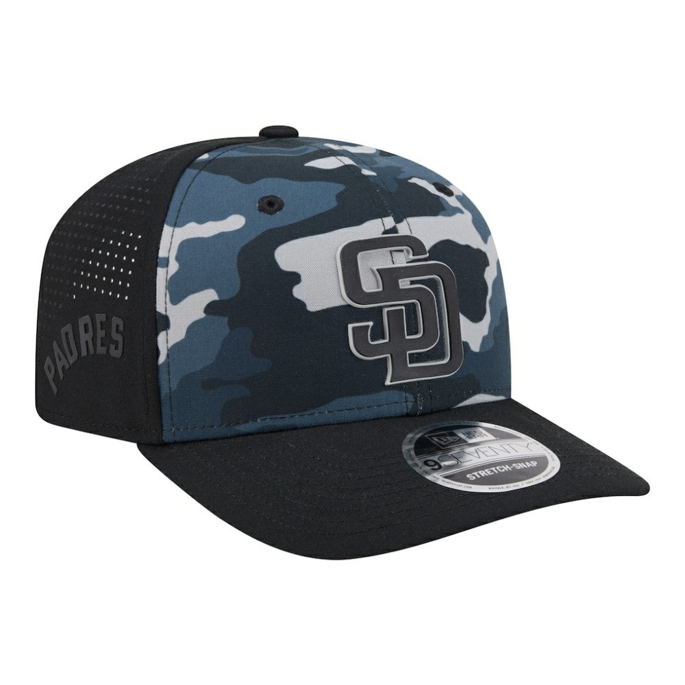 San Diego Padres New Era Tonal Camo 9SEVENTY Stretch-Snap Hat | MLB For sale