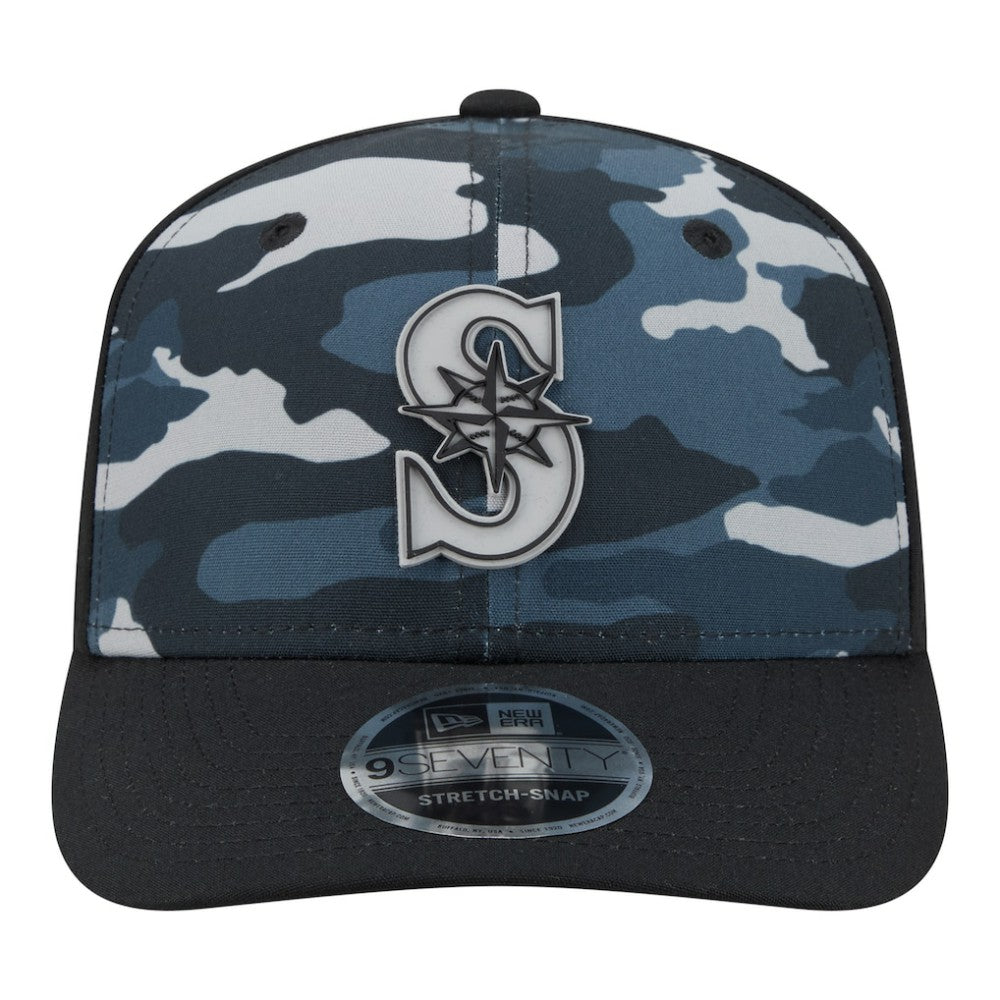 Seattle Mariners New Era Tonal Camo 9SEVENTY Stretch-Snap Hat | MLB Near me