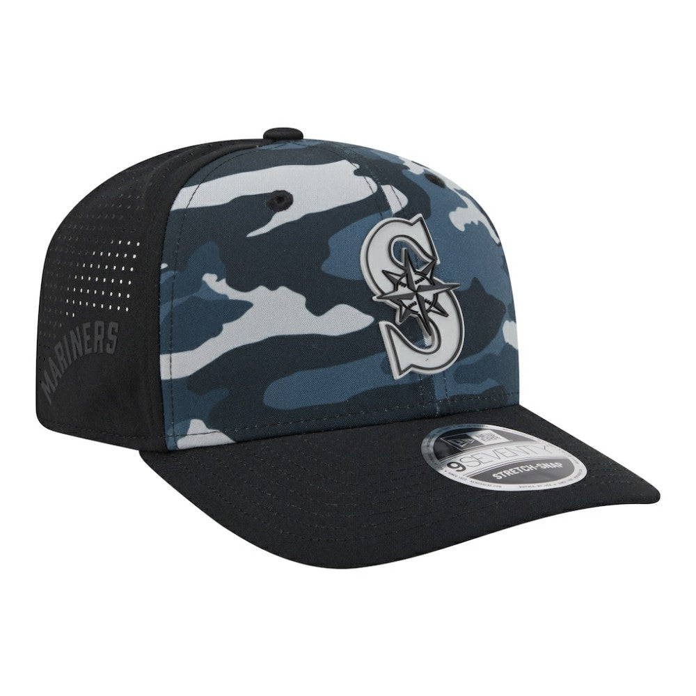 Seattle Mariners New Era Tonal Camo 9SEVENTY Stretch-Snap Hat | MLB Near me