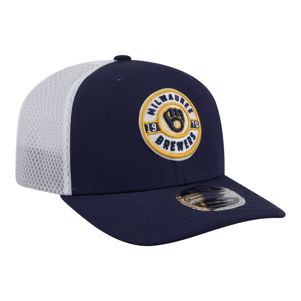 Milwaukee Brewers New Era Active 9SEVENTY Adjustable Trucker Hat | MLB Near me