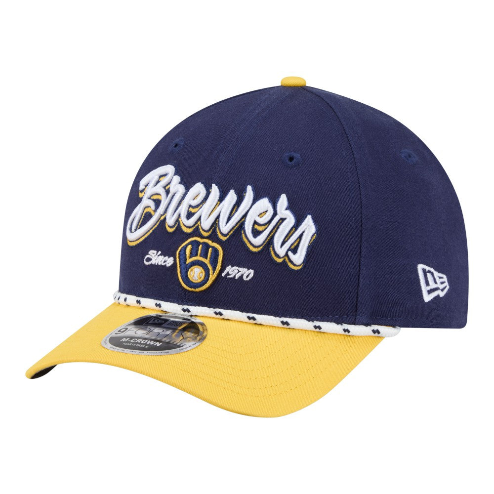 Milwaukee Brewers New Era Team Loyal 9FORTY M-Crown Adjustable Hat | MLB Shop