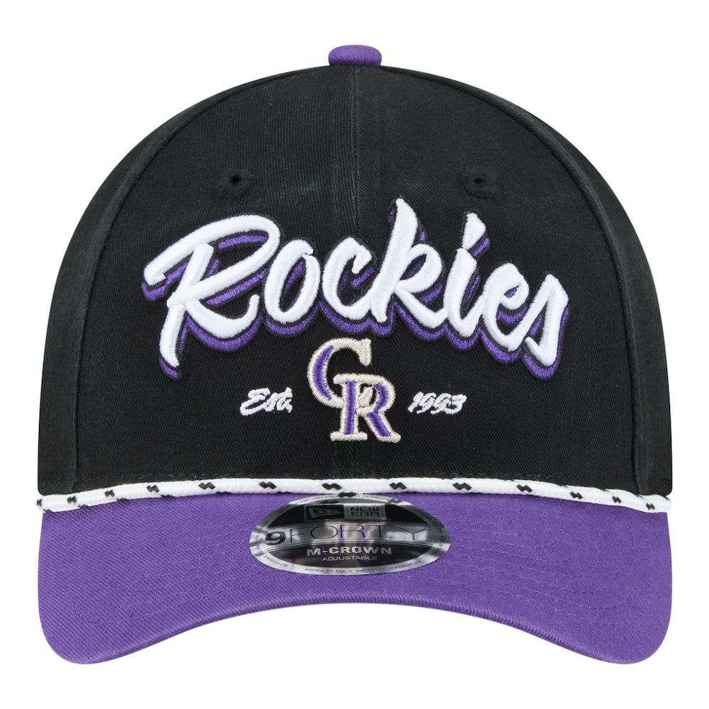 Colorado Rockies New Era Team Loyal 9FORTY M-Crown Adjustable Hat | MLB Discount