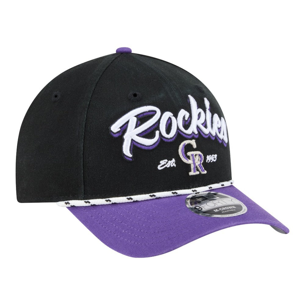 Colorado Rockies New Era Team Loyal 9FORTY M-Crown Adjustable Hat | MLB Discount
