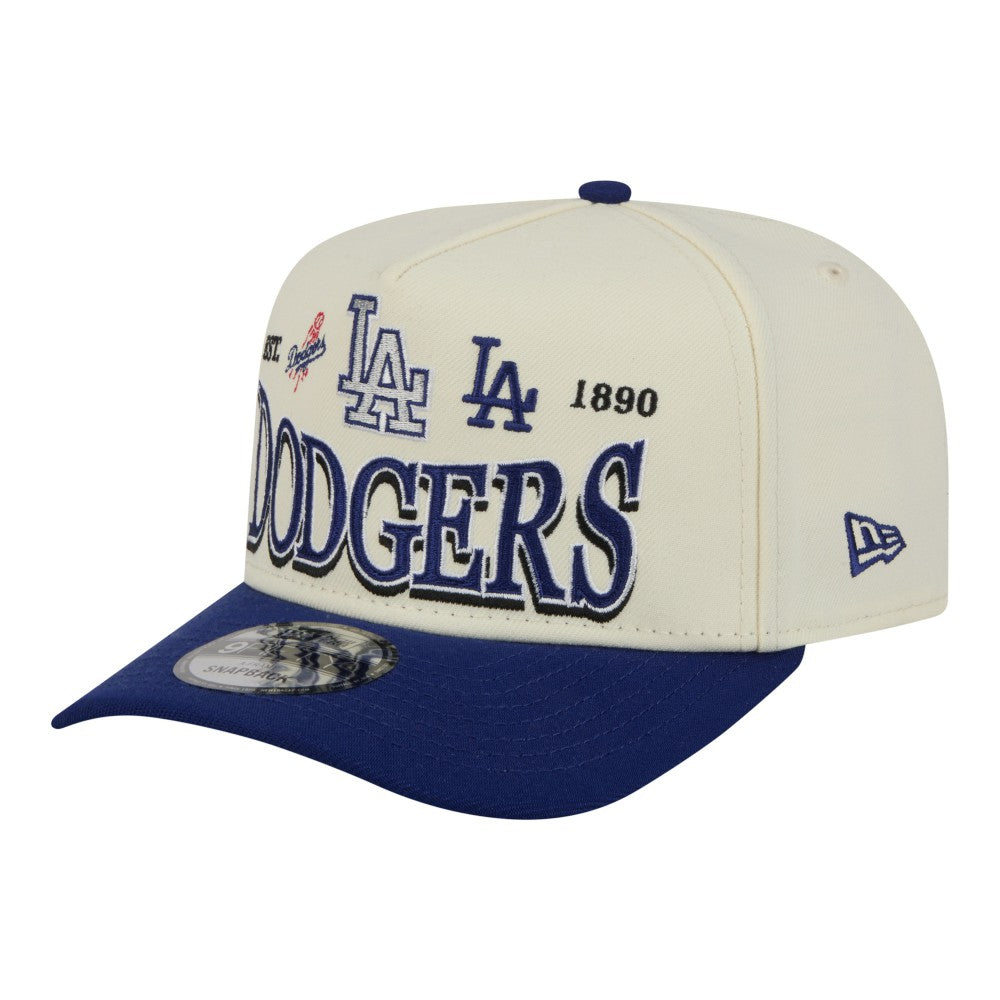 Los Angeles Dodgers New Era Throwback Tri-Hit A-Frame 9FIFTY Adjustable Hat | MLB For sale