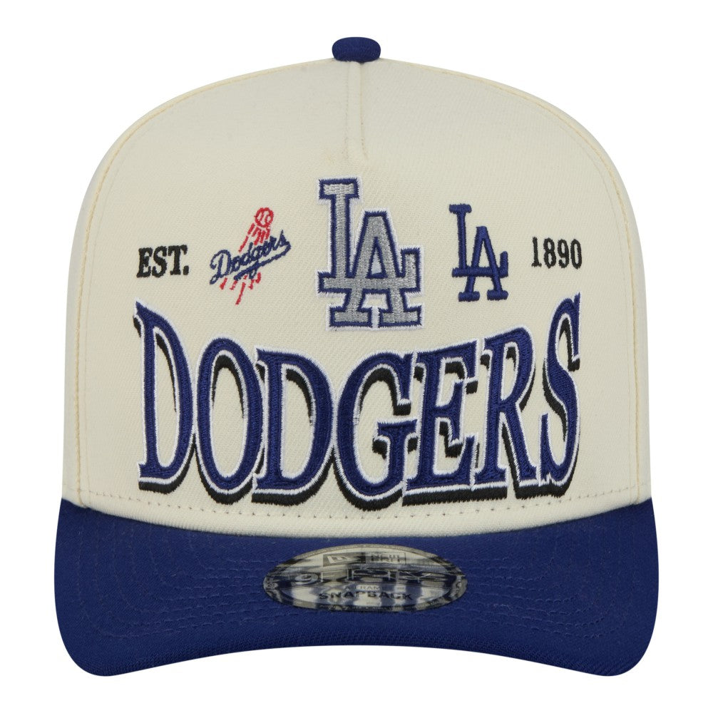 Los Angeles Dodgers New Era Throwback Tri-Hit A-Frame 9FIFTY Adjustable Hat | MLB For sale