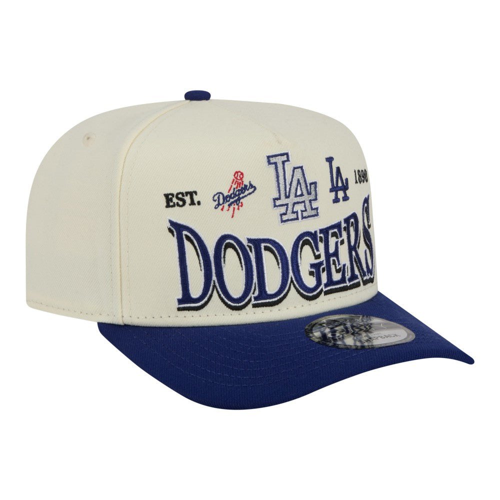 Los Angeles Dodgers New Era Throwback Tri-Hit A-Frame 9FIFTY Adjustable Hat | MLB For sale