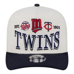 Minnesota Twins New Era Throwback Tri-Hit A-Frame 9FIFTY Adjustable Hat | MLB For sale