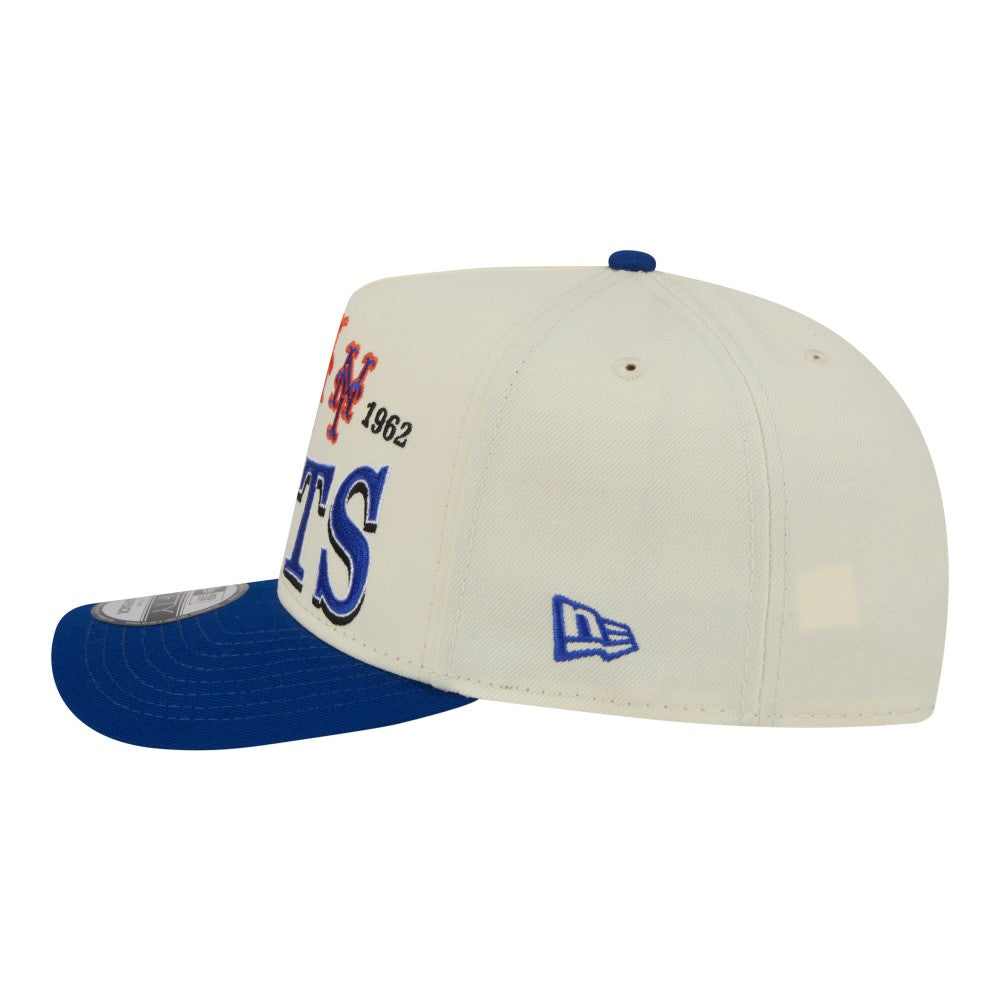 New York Mets New Era Throwback Tri-Hit A-Frame 9FIFTY Adjustable Hat | MLB Outlet