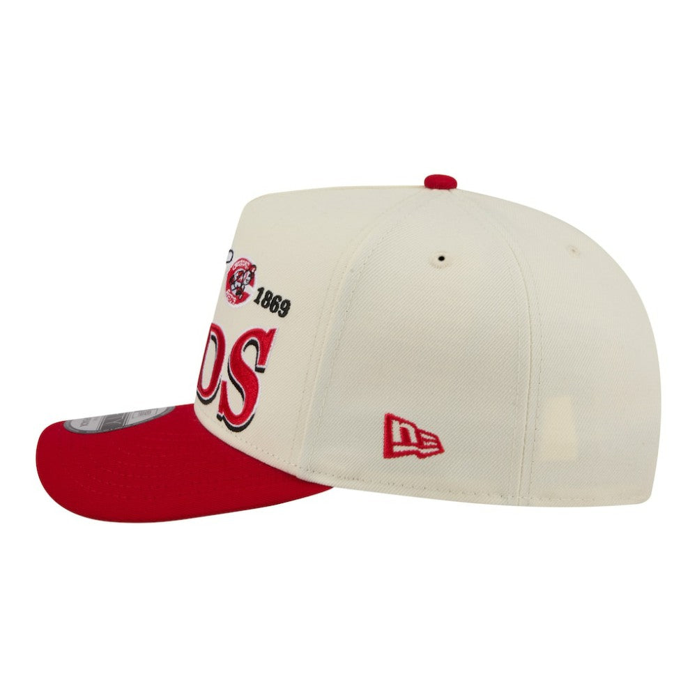 Cincinnati Reds New Era Throwback Tri-Hit A-Frame 9FIFTY Adjustable Hat | MLB New