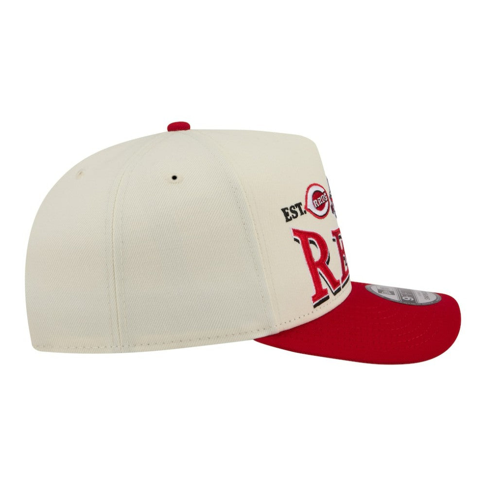 Cincinnati Reds New Era Throwback Tri-Hit A-Frame 9FIFTY Adjustable Hat | MLB New