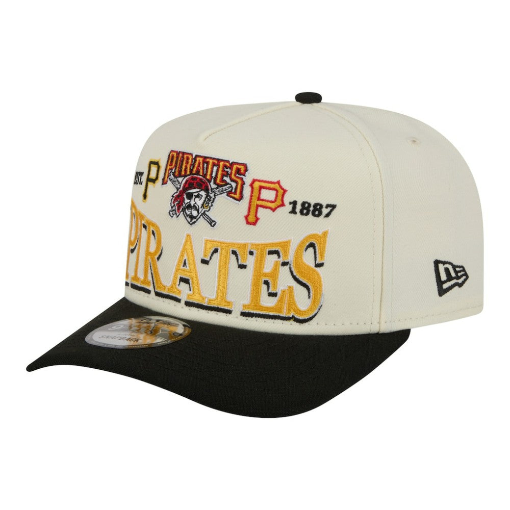 Pittsburgh Pirates New Era Throwback Tri-Hit A-Frame 9FIFTY Adjustable Hat | MLB Discount