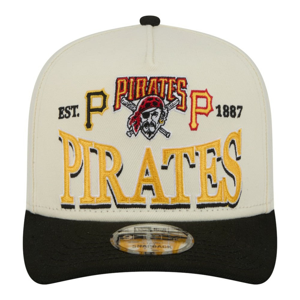 Pittsburgh Pirates New Era Throwback Tri-Hit A-Frame 9FIFTY Adjustable Hat | MLB Discount