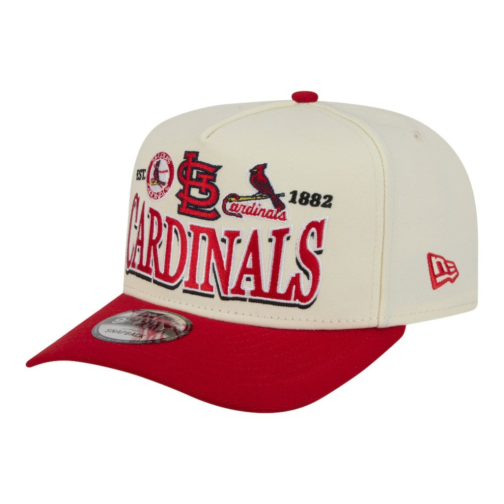 St. Louis Cardinals New Era Throwback Tri-Hit A-Frame 9FIFTY Adjustable Hat | MLB New