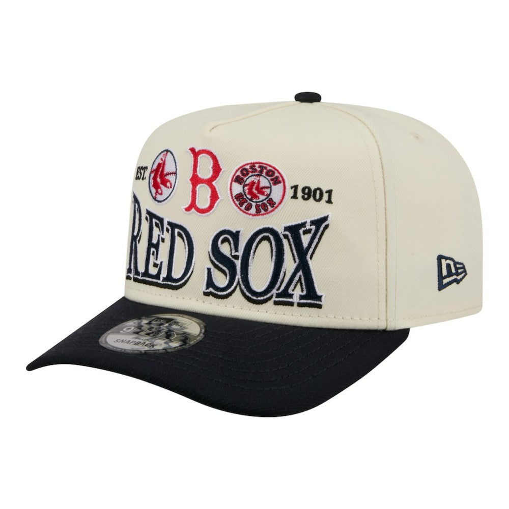 Boston Red Sox New Era Throwback Tri-Hit A-Frame 9FIFTY Adjustable Hat | MLB Shop