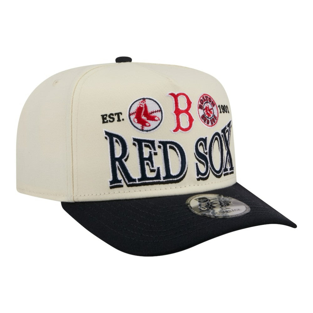Boston Red Sox New Era Throwback Tri-Hit A-Frame 9FIFTY Adjustable Hat | MLB Shop