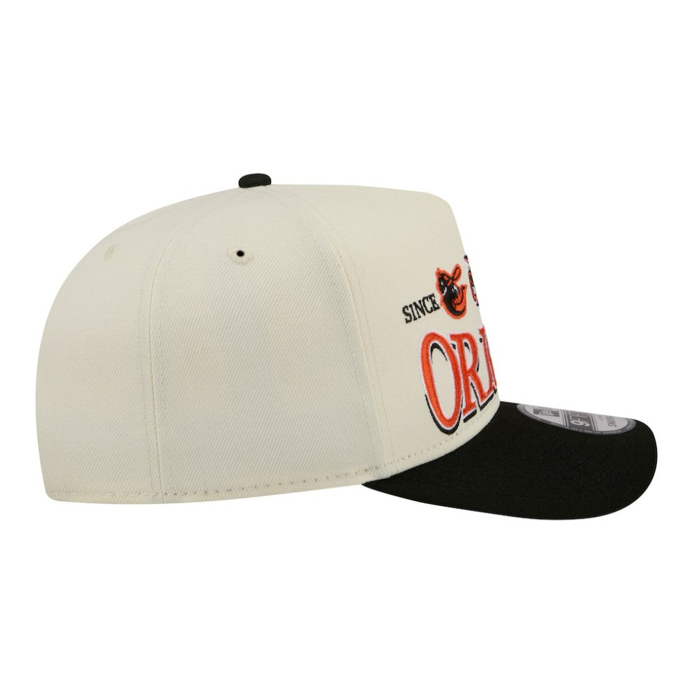 Baltimore Orioles New Era Throwback Tri-Hit A-Frame 9FIFTY Adjustable Hat | MLB Shop