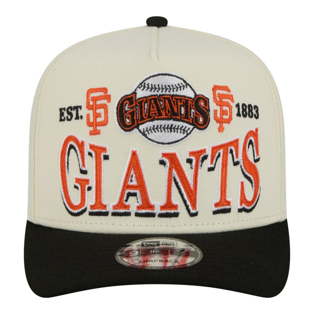 San Francisco Giants New Era Throwback Tri-Hit A-Frame 9FIFTY Adjustable Hat | MLB Outlet