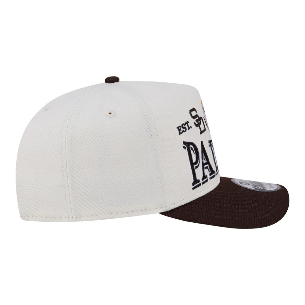 San Diego Padres New Era Throwback Tri-Hit A-Frame 9FIFTY Adjustable Hat | MLB Near me