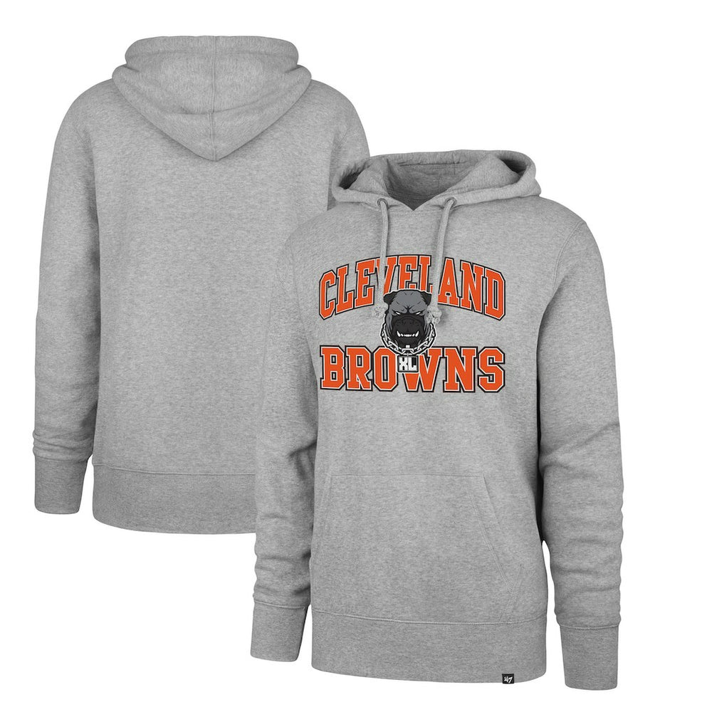 Cleveland Browns 47 brand '47 Dawg Pound XL Velocity Headline Pullover Hoodie