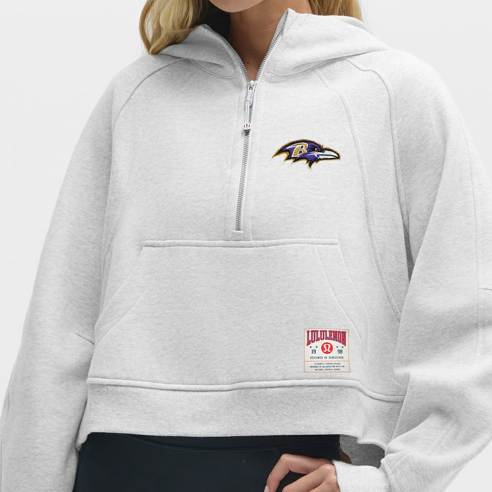 Baltimore Ravens  lululemon Women's Scuba Oversized Half-Zip Hoodie