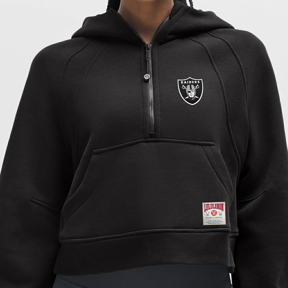Las Vegas Raiders  lululemon Women's Scuba Oversized Half-Zip Hoodie