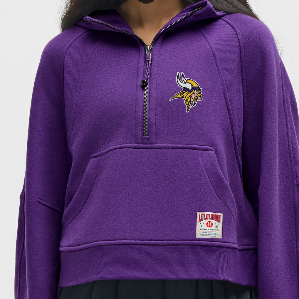 Minnesota Vikings  lululemon Women's Scuba Oversized Half-Zip Hoodie