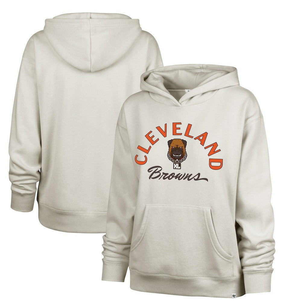 Cleveland Browns 47 brand '47 Women's Dawg Pound XL Whirlwind Naomi Pullover Hoodie