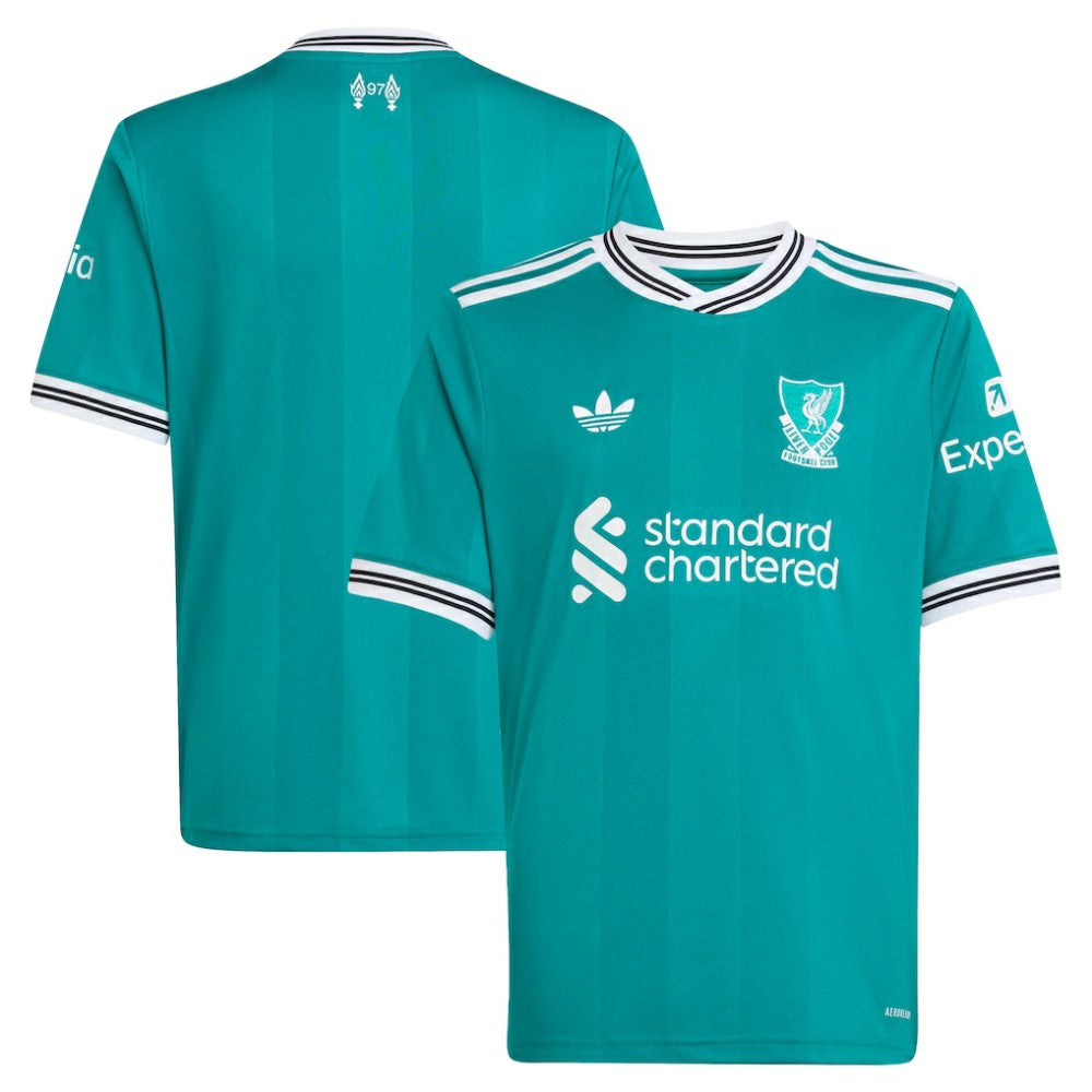 Liverpool Youth 2025/26 Third Replica Jersey Green - Adidas