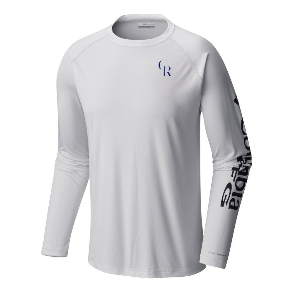 Colorado Rockies Columbia Terminal Tackle Long Sleeve Shirt | MLB For sale