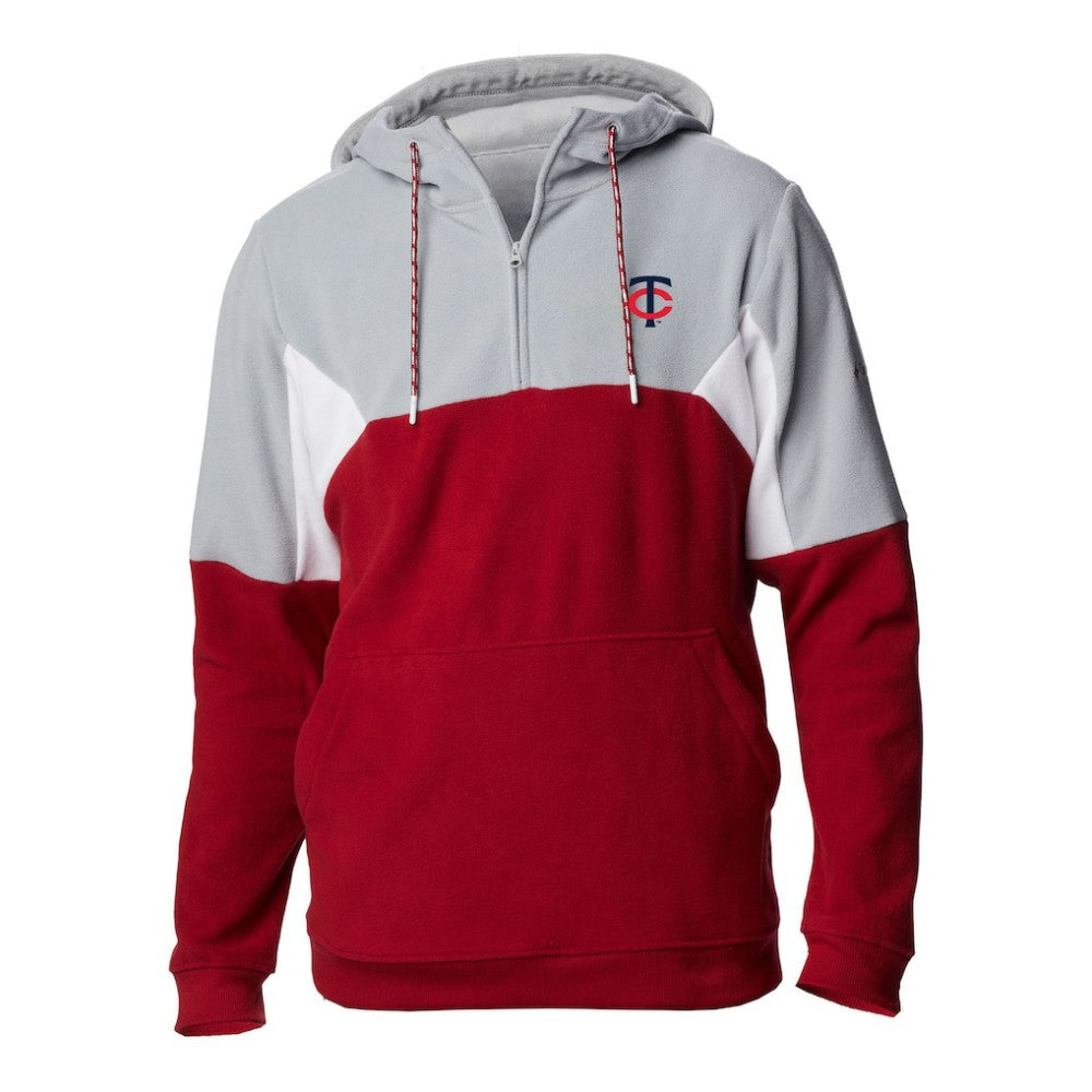 Minnesota Twins Columbia Men's Lodge Fleece Quarter-Zip Hoodie | MLB US