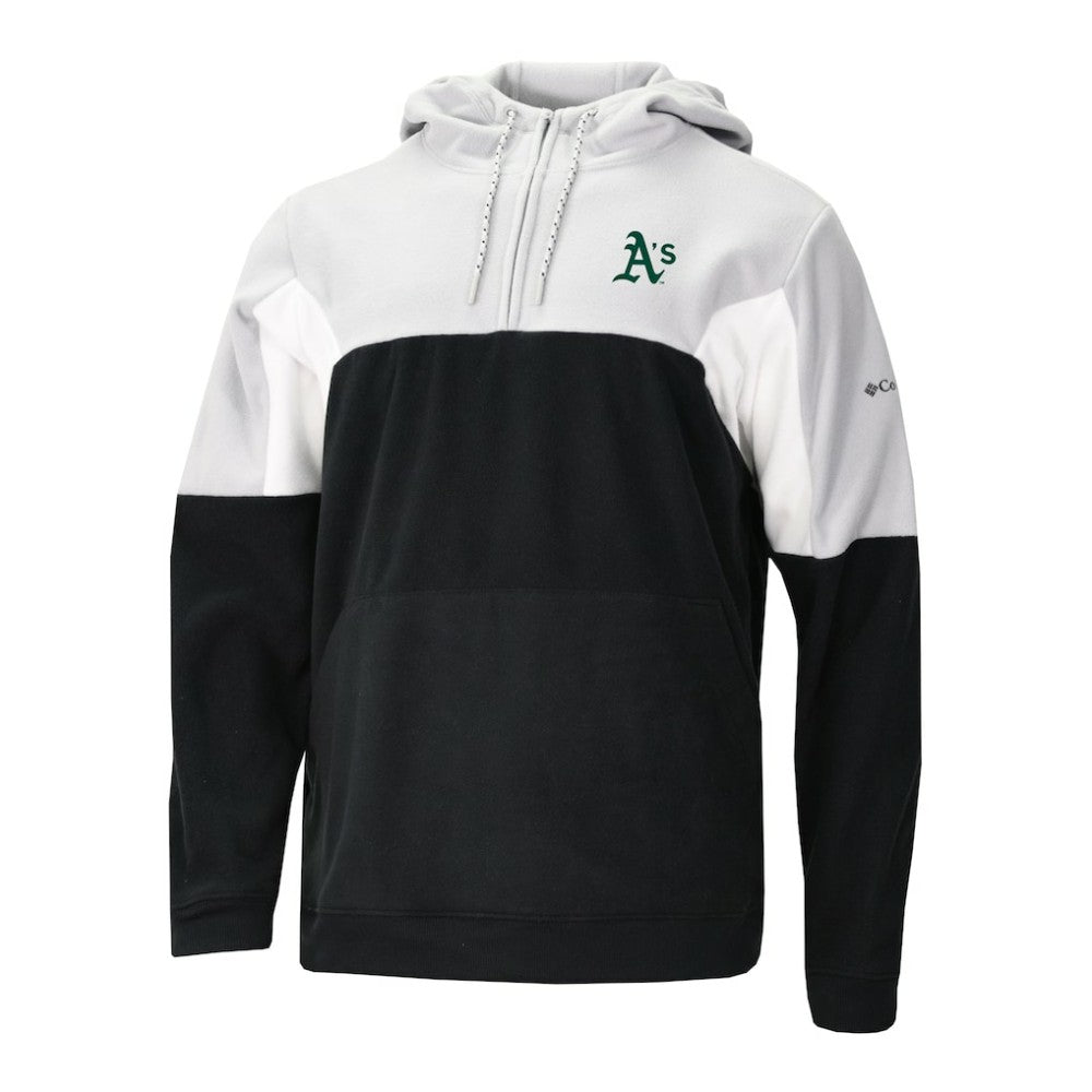 Athletics Columbia Men's Lodge Fleece Quarter-Zip Hoodie | MLB US