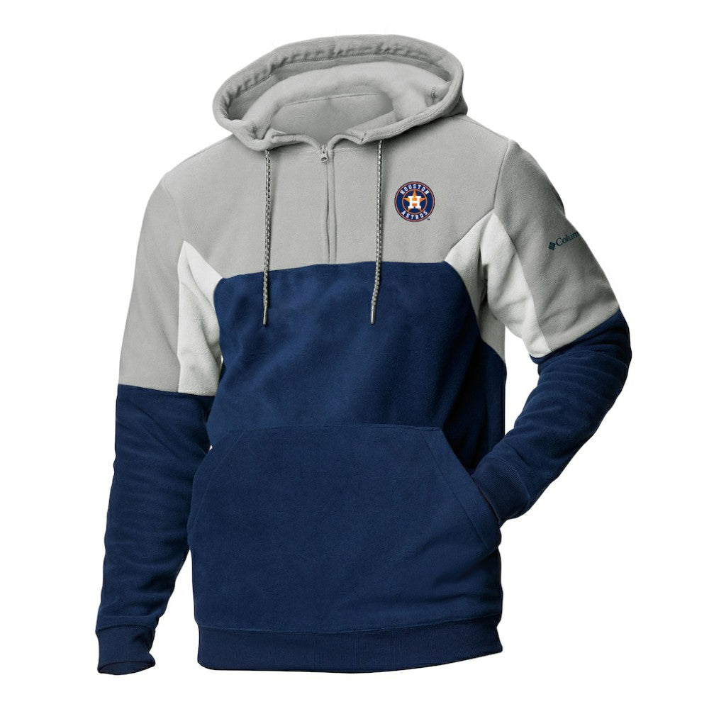 Houston Astros Columbia Men's Lodge Fleece Quarter-Zip Hoodie | MLB Shop