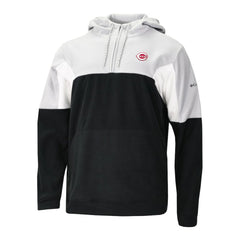Cincinnati Reds Columbia Men's Lodge Fleece Quarter-Zip Hoodie | MLB For sale