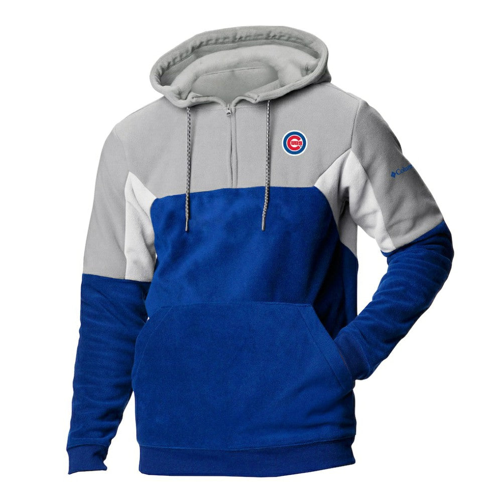 Chicago Cubs Columbia Men's Lodge Fleece Quarter-Zip Hoodie | MLB New
